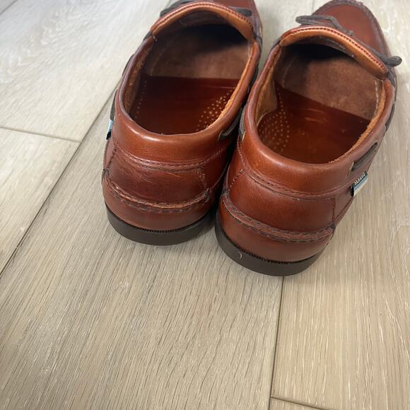 Sebago Docksides Boat Shoe Moccasin Men's 14 WIDE Slip On Leather Loafer Tan - Picture 6 of 10